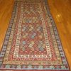 4′ x 9′ Navy Fine Hand-Knotted Caucasian Runner – Traditional Wool - 1 4′ x 9′ Navy Fine Hand-Knotted Caucasian Runner – Traditional Wool