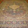 10′ x 15′ Navy Fine Hand-Knotted Persian Lavar Kerman Rug – Traditional Wool
