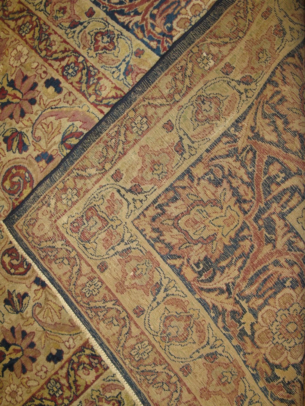 10′ x 15′ Navy Fine Hand-Knotted Persian Lavar Kerman Rug – Traditional Wool