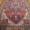 11′ x 17′ Red Fine Hand-Knotted Antique Persian Serapi – Traditional Wool