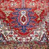 11′ x 17′ Red Fine Hand-Knotted Antique Persian Serapi – Traditional Wool