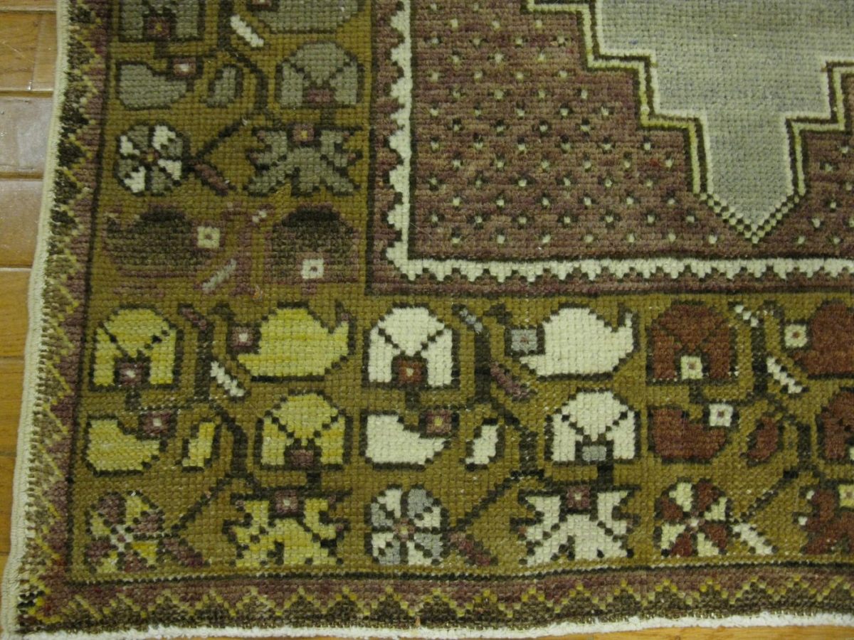 3′ x 11′ Gray Fine Hand-Knotted Turkish Anatolian Runner Rug – Traditional Wool