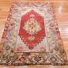4′ x 6′ Red Fine Hand-Knotted Turkish Oushak Rug – Traditional Wool