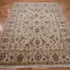 8′ x 10′ Ivory Fine Hand-Knotted Pakistan Oriental Rug – Traditional Wool