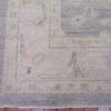 4′ x 27′ Beige Fine Hand-Knotted Oushak Runner Rug – Transitional Wool