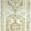 7′ x 14′ Beige Fine Hand-Knotted Turkish Anatolian Rug – Vintage Antique Washed Wool
