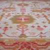 12′ x 14′ Ivory Fine Hand-Knotted Semi Antique Turkish Oushak Rug – Traditional Wool