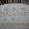 15′ x 21′ Beige Fine Hand-Knotted Vintage Turkish Oushak Rug – Traditional Wool