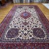 12′ x 20′ Ivory Fine Hand-Knotted Semi Antique Persian Isfahan Rug – Traditional Wool