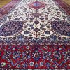 12′ x 20′ Ivory Fine Hand-Knotted Semi Antique Persian Isfahan Rug – Traditional Wool