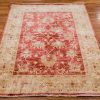 4′ x 6′ Red Fine Hand-Knotted Pakistan Sultanabad Rug – Traditional Wool