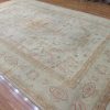 11′ x 18′ Pale Beige Fine Hand-Knotted Turkish Semi Antique Oushak Rug – Transitional Wool