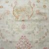 11′ x 18′ Pale Beige Fine Hand-Knotted Turkish Semi Antique Oushak Rug – Transitional Wool