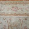 11′ x 18′ Pale Beige Fine Hand-Knotted Turkish Semi Antique Oushak Rug – Transitional Wool
