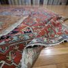 10′ x 13′ Rust Fine Hand-Knotted Persian Antique Serapi Rug – Traditional Wool