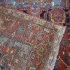 10′ x 13′ Rust Fine Hand-Knotted Persian Antique Serapi Rug – Traditional Wool