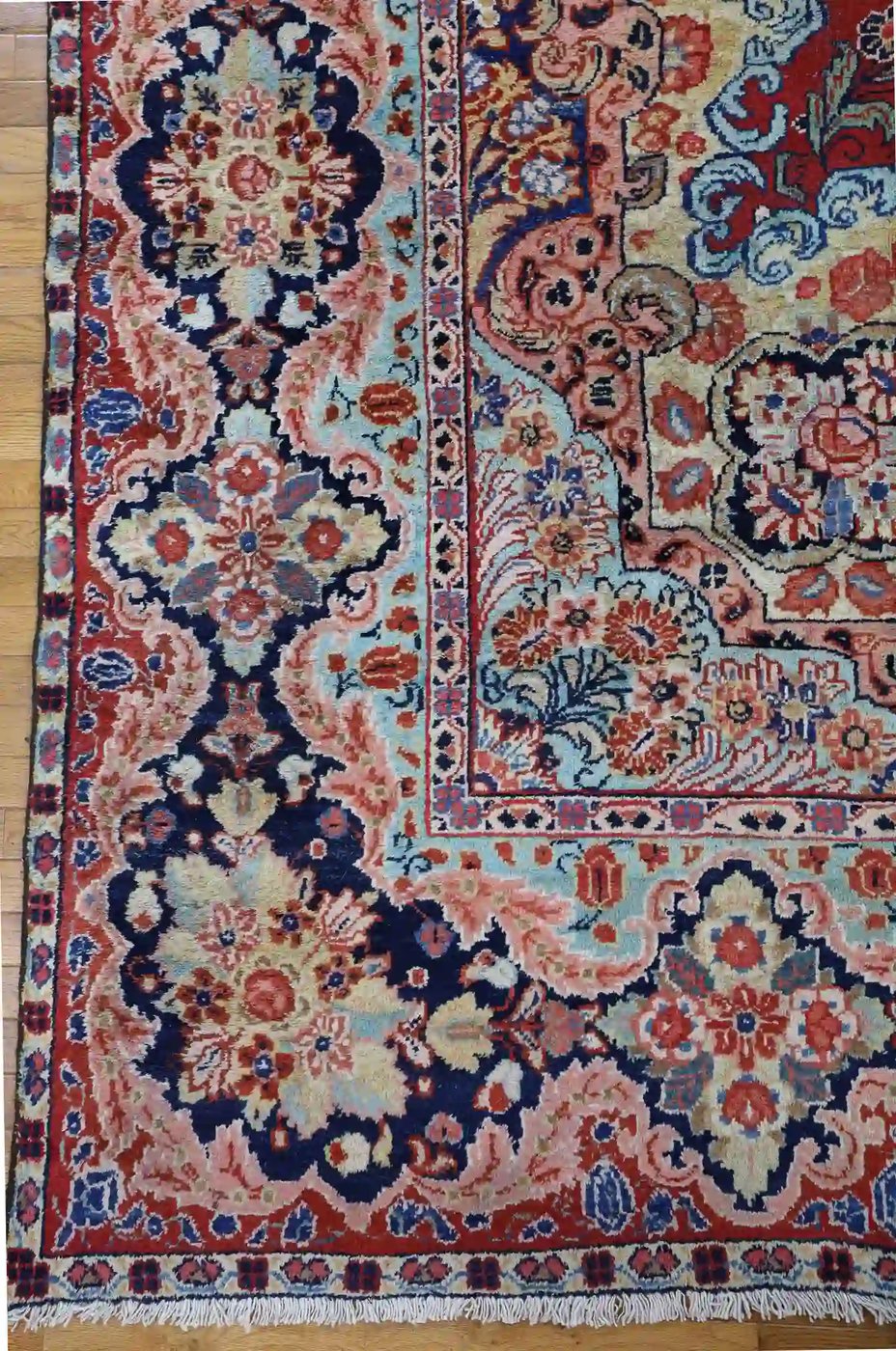 11′ x 14′ Red Fine Hand-Knotted Persian Mahal Rug – Traditional Wool