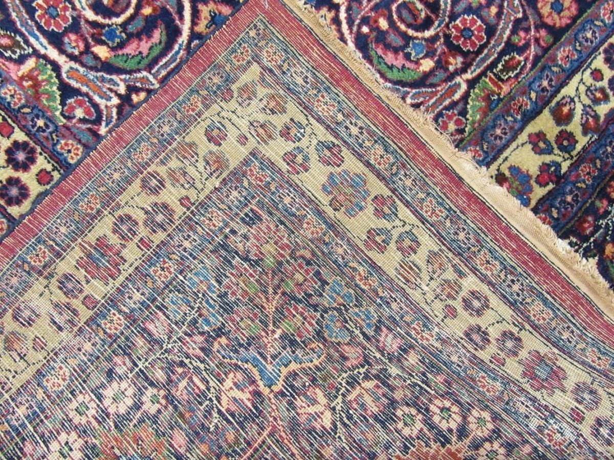 12′ x 17′ Rust Fine Hand-Knotted Semi-Antique Persian Khorasan Rug – Traditional Wool