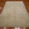 6′ x 9′ Beige Fine Hand-Knotted Turkish Oushak Rug – Vintage Wool