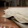 6′ x 9′ Beige Fine Hand-Knotted Turkish Oushak Rug – Vintage Wool