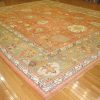 14′ x 17′ Terracotta Fine Hand-Knotted Turkish Antique Oushak Rug – Traditional Wool