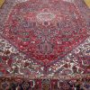10′ x 13′ Red Fine Hand-Knotted Persian Vintage Heriz Rug – Traditional Wool