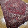 10′ x 13′ Red Fine Hand-Knotted Persian Vintage Heriz Rug – Traditional Wool