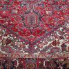 10′ x 13′ Red Fine Hand-Knotted Persian Vintage Heriz Rug – Traditional Wool