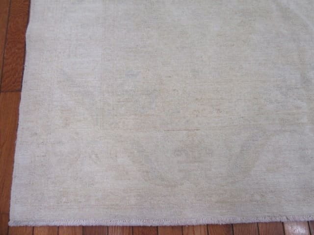5′ x 6′ Beige Fine Hand-Knotted Pakistani Oushak Rug – Transitional Wool