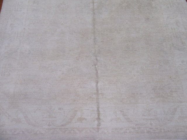 5′ x 6′ Beige Fine Hand-Knotted Pakistani Oushak Rug – Transitional Wool