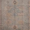 9′ x 12′ Pale Blue Fine Hand-Knotted Turkish Oushak Rug – Transitional Wool