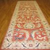 5′ x 16′ Red Fine Hand-Knotted Egyptian Sultanabad Runner – Traditional Wool