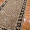6′ x 15′ Taupe Fine Hand-Knotted Vintage Egyptian Agra Gallery Rug – Traditional Wool