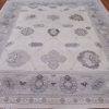 9′ x 10′ Beige Fine Hand-Knotted Egyptian Oushak Rug – Transitional Wool