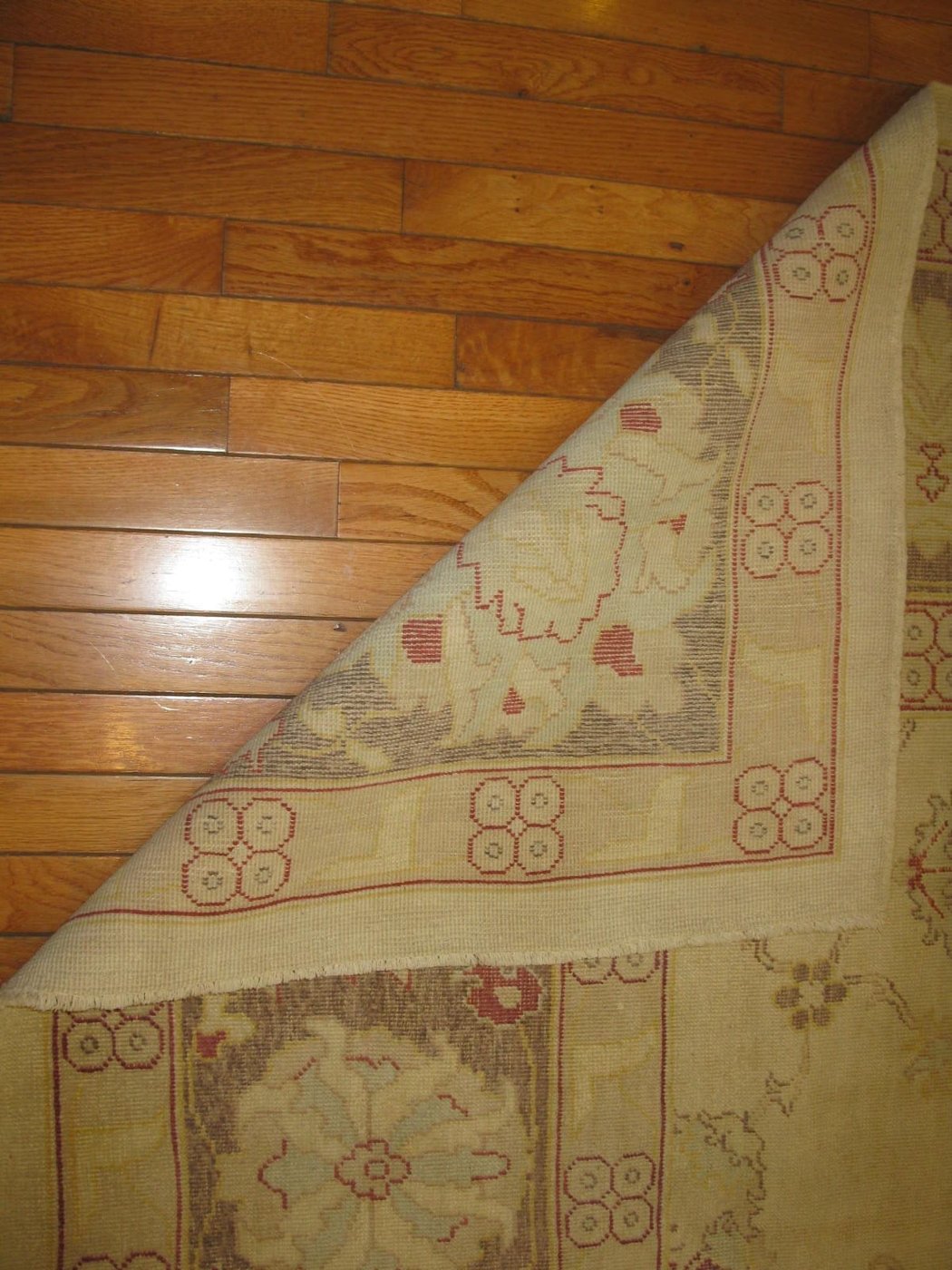 12′ x 15′ Beige Fine Hand-Knotted Egyptian Sultanabad Rug – Traditional Wool