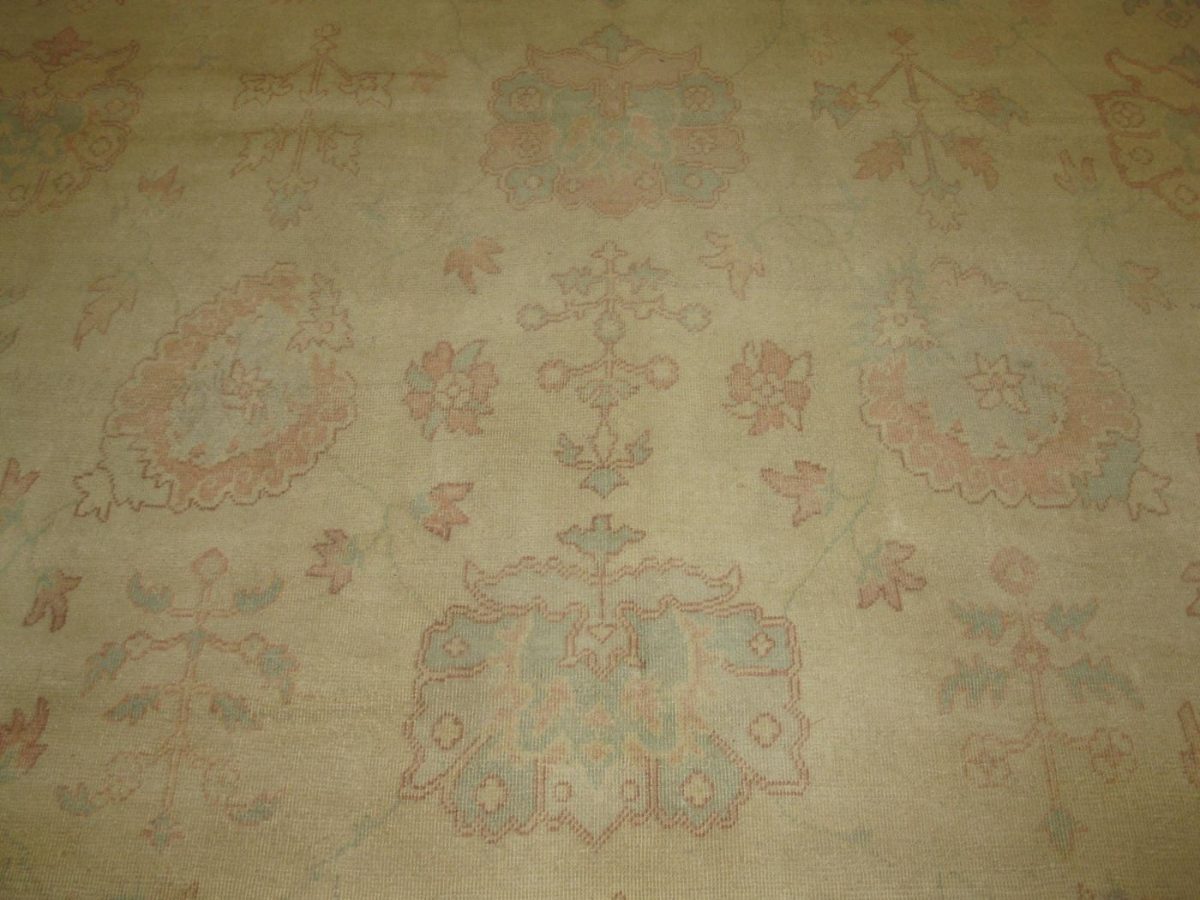 13′ x 19′ Beige Fine Hand-Knotted Egyptian Sultanabad Rug – Transitional Wool - 2 13′ x 19′ Beige Fine Hand-Knotted Egyptian Sultanabad Rug – Transitional Wool