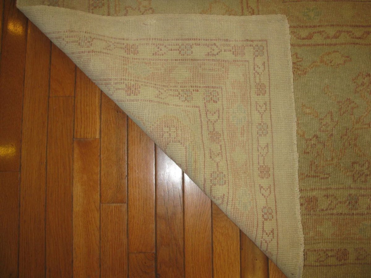 13′ x 19′ Beige Fine Hand-Knotted Egyptian Sultanabad Rug – Transitional Wool - 3 13′ x 19′ Beige Fine Hand-Knotted Egyptian Sultanabad Rug – Transitional Wool
