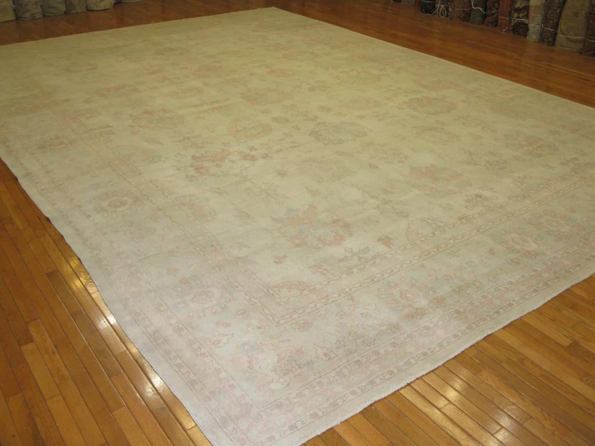 13′ x 19′ Beige Fine Hand-Knotted Egyptian Sultanabad Rug – Transitional Wool - 5 13′ x 19′ Beige Fine Hand-Knotted Egyptian Sultanabad Rug – Transitional Wool