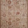 9′ x 12′ Beige Fine Hand-Knotted Egyptian Agra Oriental Rug – Traditional Wool