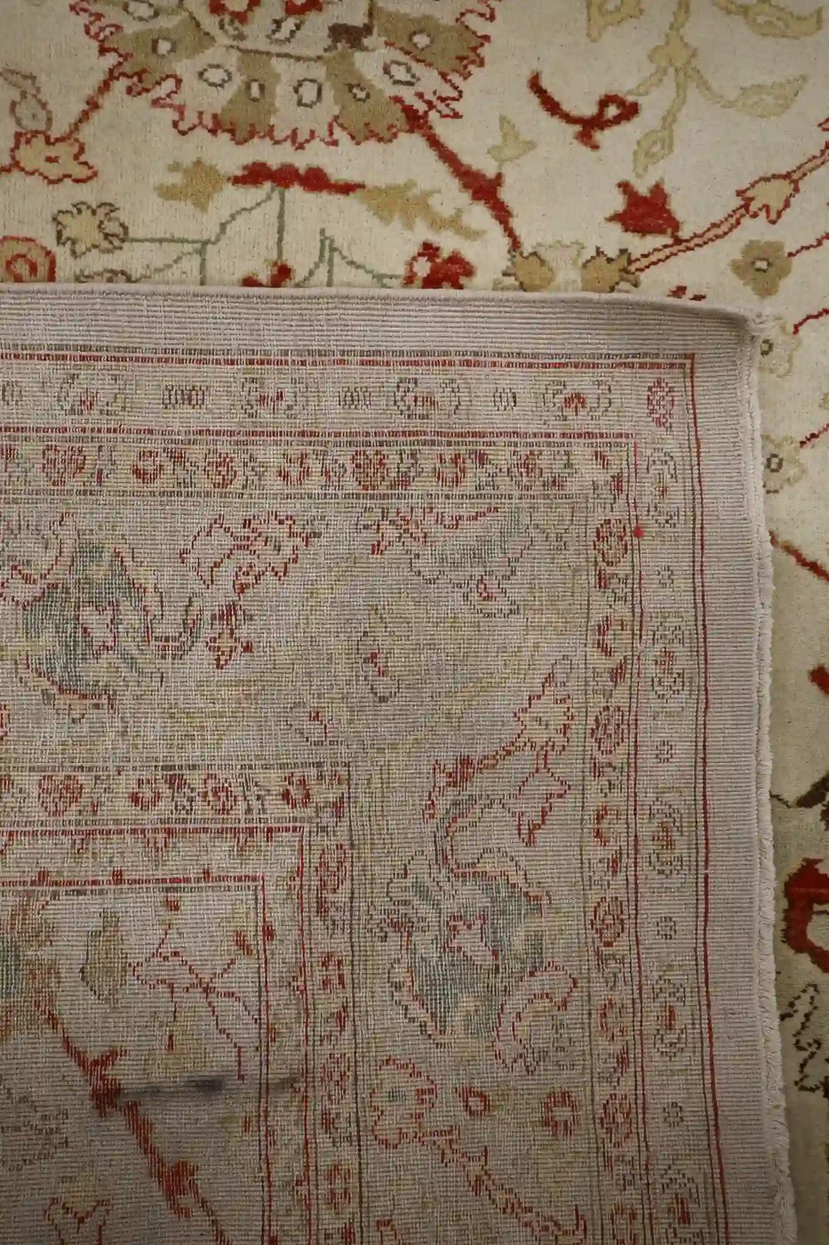 9′ x 12′ Beige Fine Hand-Knotted Egyptian Agra Oriental Rug – Traditional Wool