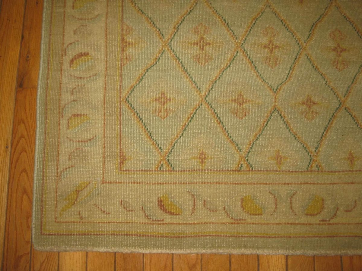 4′ x 8′ Beige Fine Hand-Knotted Egyptian Agra Runner Rug – Traditional Wool