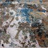 8′ x 10′ Grey Fine Hand-Knotted Indian Modern Design Rug – Contemporary Wool