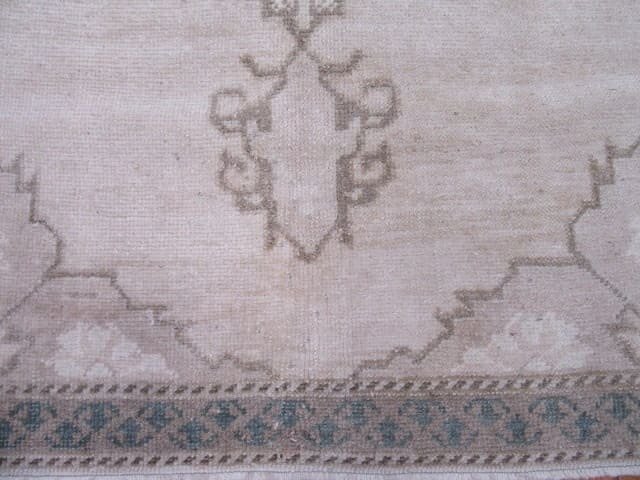 3′ x 6′ Beige Fine Hand-Knotted Turkish Anatolian Rug – Transitional Wool
