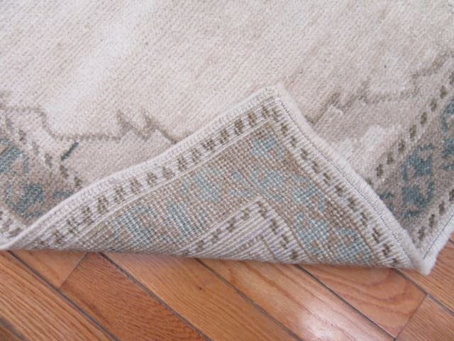 3′ x 6′ Beige Fine Hand-Knotted Turkish Anatolian Rug – Transitional Wool