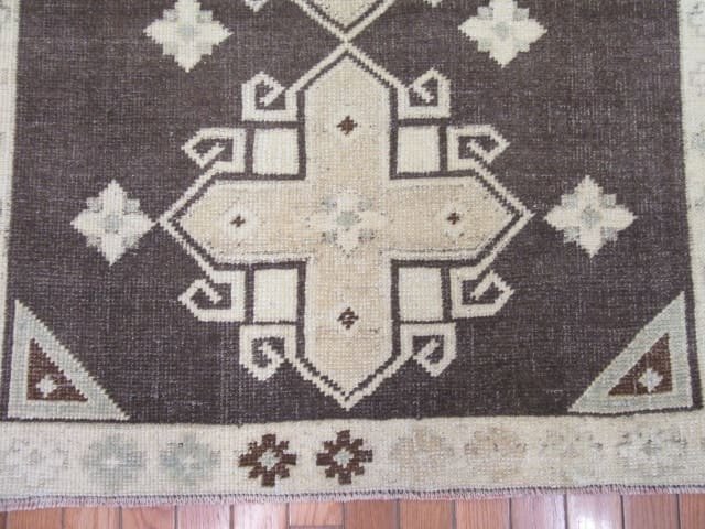 3′ x 6′ Grey Fine Hand-Knotted Turkish Anatolian Runner Rug – Transitional Wool