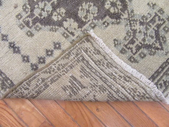 3′ x 10′ Beige Fine Hand-Knotted Turkish Vintage Anatolian Runner – Tribal Wool