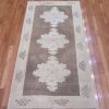 3′ x 5′ Beige Fine Hand-Knotted Turkish Anatolian Rug – Vintage Wash Wool