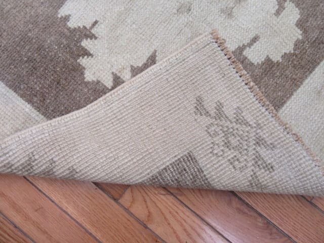 3′ x 5′ Beige Fine Hand-Knotted Turkish Anatolian Rug – Vintage Wash Wool