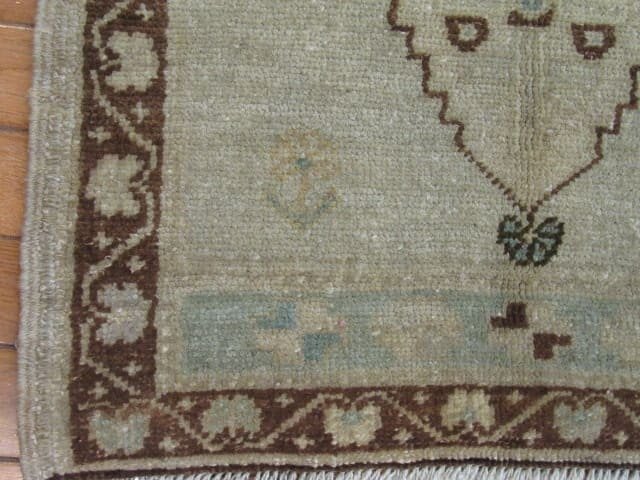 2′ x 3′ Beige Fine Hand-Knotted Turkish Anatolian Rug – Prayer Wool