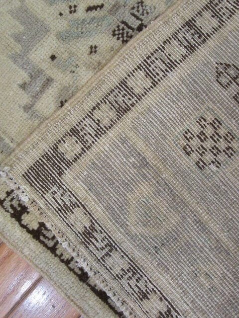 2′ x 3′ Beige Fine Hand-Knotted Turkish Anatolian Rug – Prayer Wool
